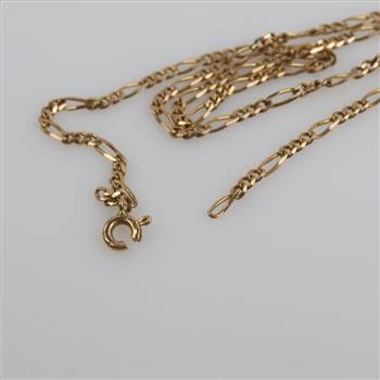 14kt Gold Figaro Chain Necklace