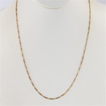 14kt Gold Figaro Chain Necklace