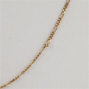 14kt Gold Figaro Chain Necklace