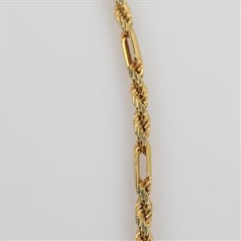 14kt Gold Figaro Chain Necklace