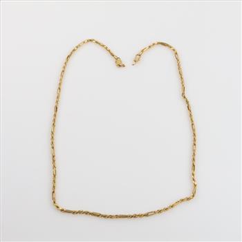 14kt Gold Figaro Chain Necklace