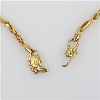14kt Gold Figaro Chain Necklace