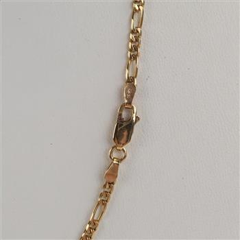 14kt Gold Figaro Chain Necklace