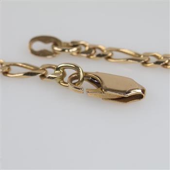 14kt Gold Figaro Chain Necklace