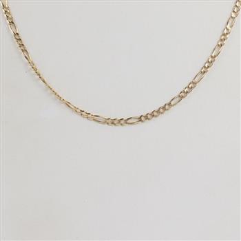 14kt Gold Figaro Chain Necklace