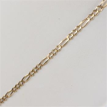 14kt Gold Figaro Chain Necklace