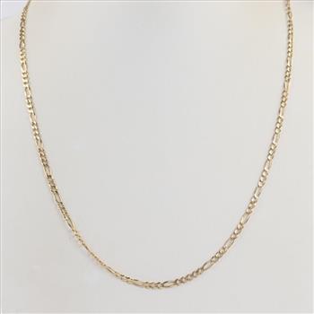 14kt Gold Figaro Chain Necklace