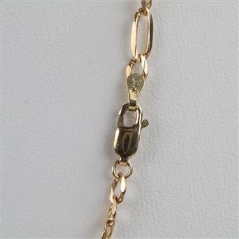 14kt Gold Figaro Chain Necklace