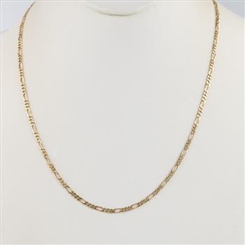 14kt Gold Figaro Chain Necklace