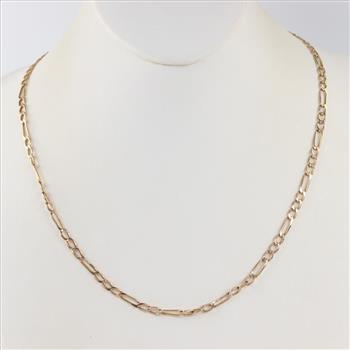 14kt Gold Figaro Chain Necklace