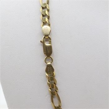 14kt Gold Figaro Chain Necklace