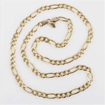 14kt Gold Figaro Chain Necklace
