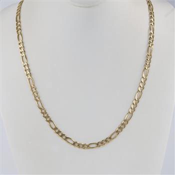 14kt Gold Figaro Chain Necklace