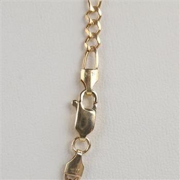 14kt Gold Figaro Chain Necklace