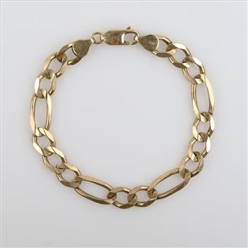 14kt Gold Figaro Link Bracelet