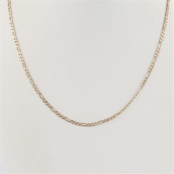 14kt Gold Figaro Link Necklace