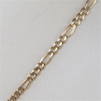 14kt Gold Figaro Link Necklace
