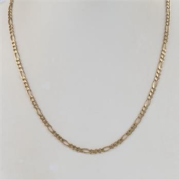 14kt Gold Figaro Link Necklace