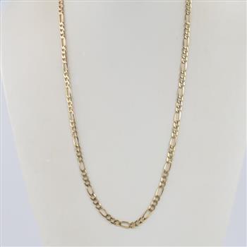 14kt Gold Figaro Link Necklace