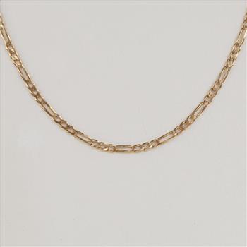 14kt Gold Figaro Link Necklace