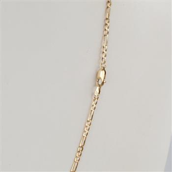 14kt Gold Figaro Link Necklace