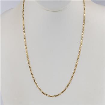 14kt Gold Figaro Link Necklace