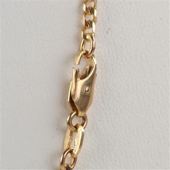 14kt Gold Figaro Link Necklace