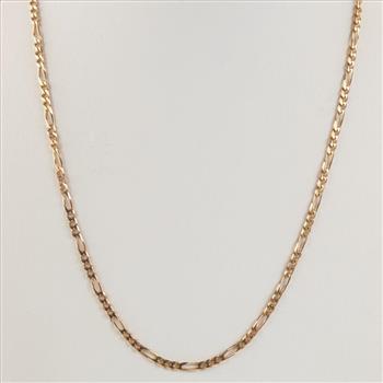 14kt Gold Figaro Link Necklace