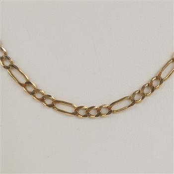 14kt Gold Figaro Link Necklace