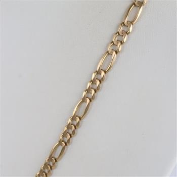 14kt Gold Figaro Link Necklace
