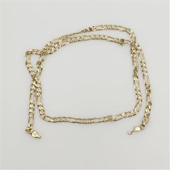 14kt Gold Figaro Necklace