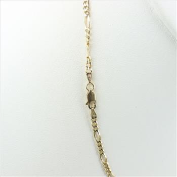 14kt Gold Figaro Necklace