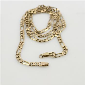 14kt Gold Figaro Necklace