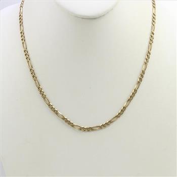 14kt Gold Figaro Necklace