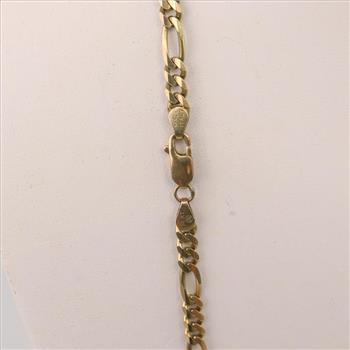 14kt Gold Figaro Necklace