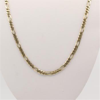 14kt Gold Figaro Necklace