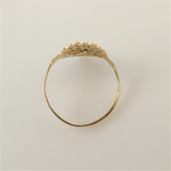 14kt Gold Filigree Scroll Ring