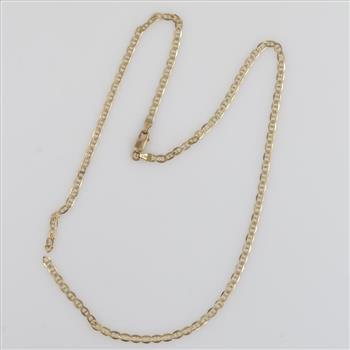 14kt Gold Flat Anchor Chain Necklace