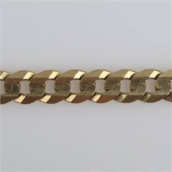 14kt Gold Flat Curb Link Bracelet
