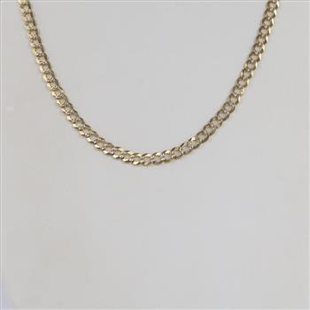 14kt Gold Flat Curb Necklace