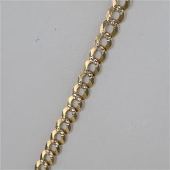 14kt Gold Flat Curb Necklace