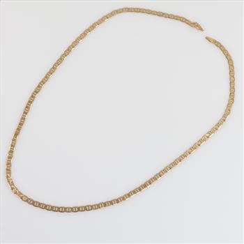 14kt Gold Flat Mariner Necklace