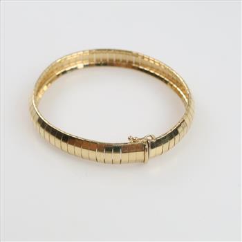 14kt Gold Flexible Omega Link Bracelet