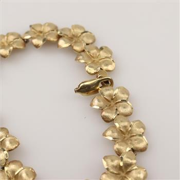 14kt Gold Flower Bracelet