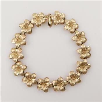 14kt Gold Flower Bracelet