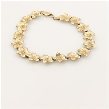 14kt Gold Flower Bracelet