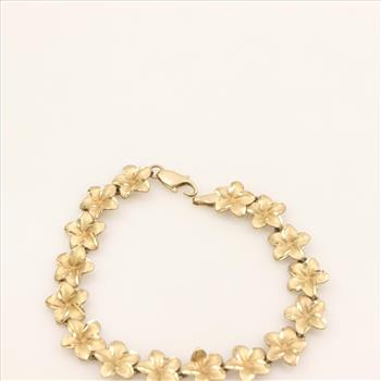 14kt Gold Flower Bracelet