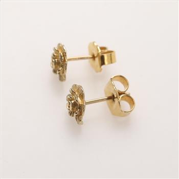 14kt Gold Flower Earrings