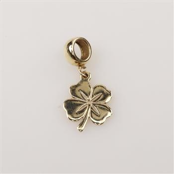 14kt Gold Four Leaf Clover Charm