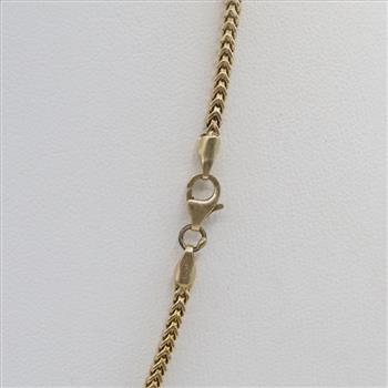 14kt Gold Foxtail Chain Necklace